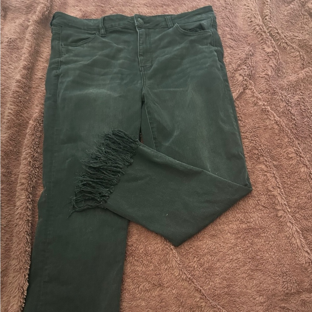 🖤Black American Eagle Fringe jeans🖤
